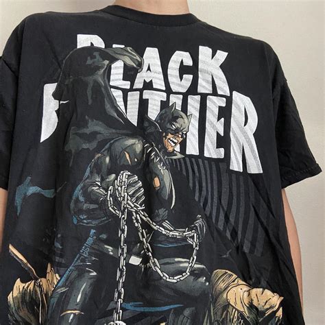 Marvel Black Panther Exclusive Graphics Black Tee... - Depop