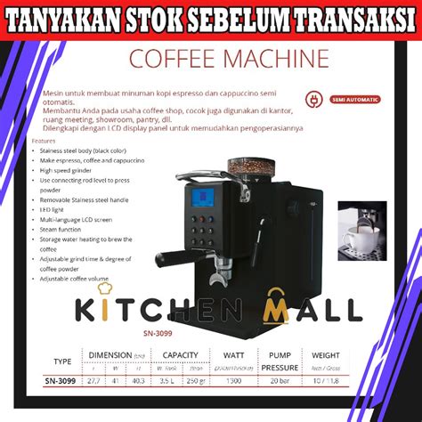 Jual Getra Sn Coffee Machine Mesin Pembuat Kopi Semi Otomatis