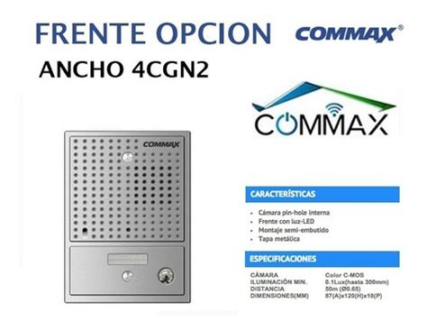 Commax Portero Electrico Visor Kit Frente Monitores K Commax