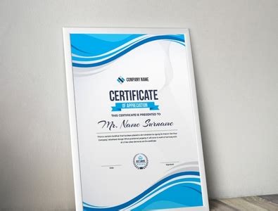 Certificate Template Layout by Click Paint on Dribbble