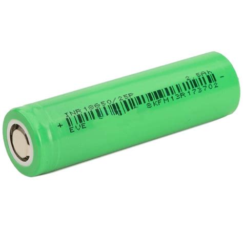 Pile Rechargeable 18650 INR18650 25P EVE Li Ion 3 7V 2500mAh 20A