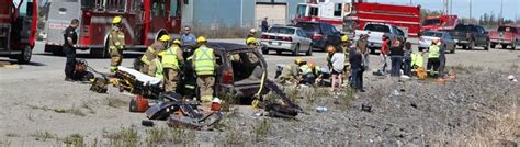 Single Vehicle Rollover Crash On Highway 101 In Timmins Sends Three