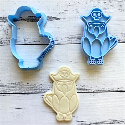 Pirate Parrot Cookie Cutter Embosser Set Bake My Design