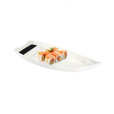 Barca Para Sushi Em Melamina Premium 25 5 Cm Branca No Shoptime