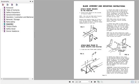 New Holland Ford Tractor 702C Front Blade Operator S Manual 42070218