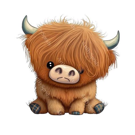 Duck Cartoon Cute Cartoon Animals Cute Animals Highland Cow Painting