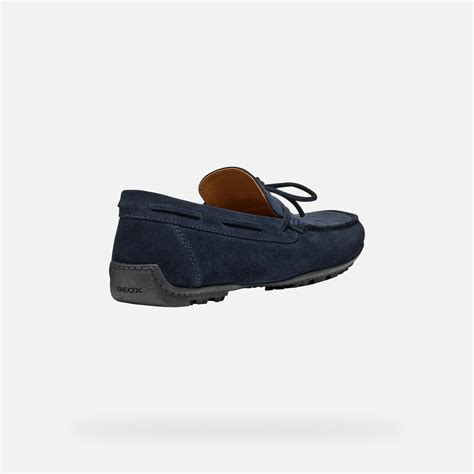 Geox® Kosmopolis Grip Mocassins En Daim Bleu Marine Homme Geox®