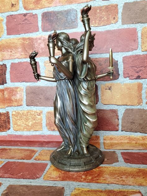 Vintage Hecate Statue Greek Goddess Of Magic Hecate Altar Etsy Canada