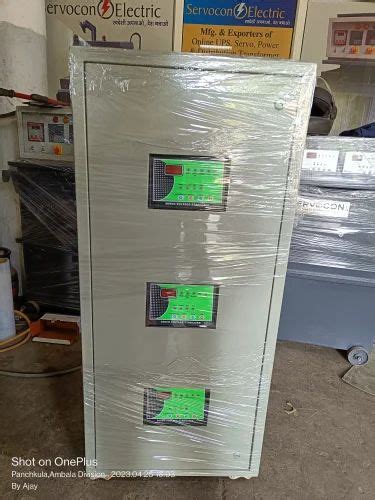 Single Phase 10 Kva Air Cooled Servo Voltage Stabilizer For Industrial