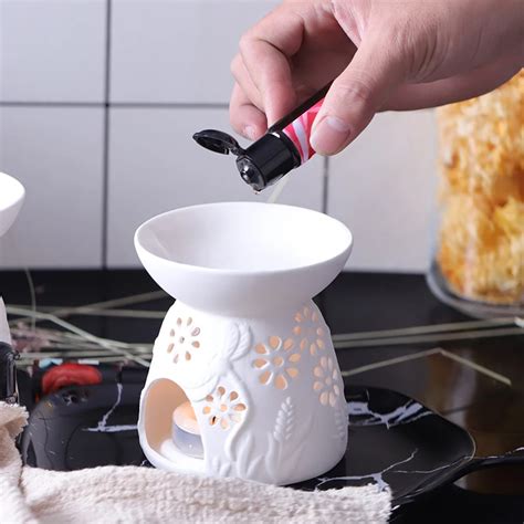 Unglazed Ware White Ceramic Scent Essential Aromatherapy Oil Burner