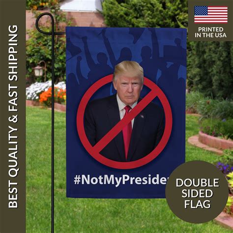 Not My President Flag Anti Trump Flag Biden 2024 Garden Flag Biden