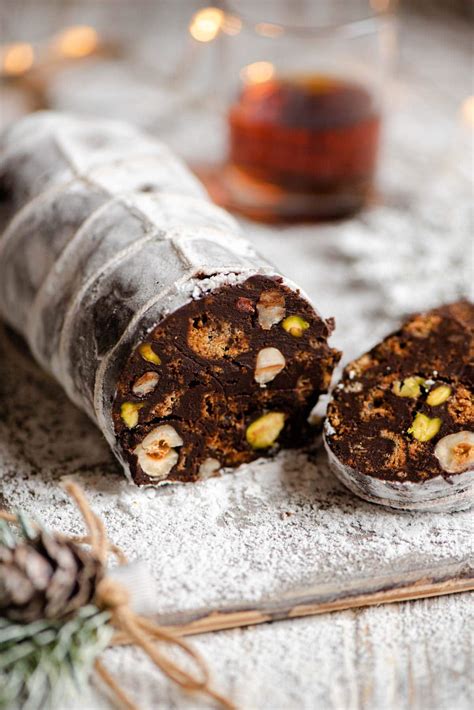 Chocolate Salami Salame Di Cioccolato Inside The Rustic Kitchen