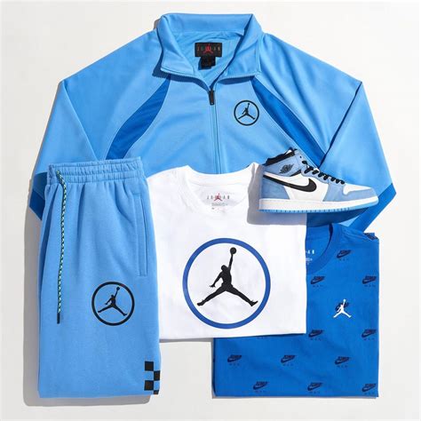 Air Jordan 1 High University Blue Shirt Hat Outfit Match