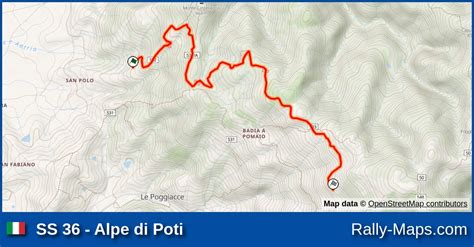 Karte Wp Alpe Di Poti Rallye Sanremo Wrc Rallyekarte De