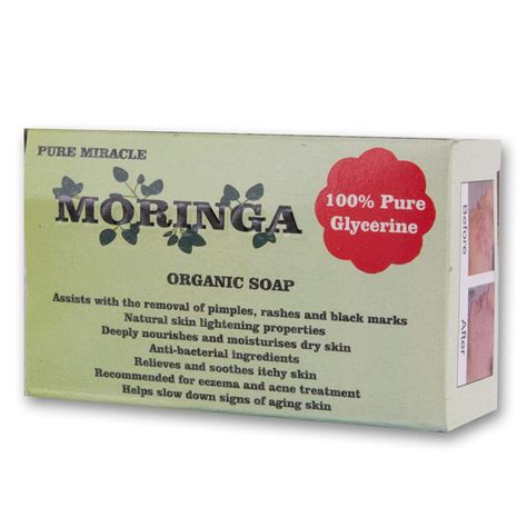 Moringa Organic Soap 160g 100 Pure Glycerine Cosmetic Connection