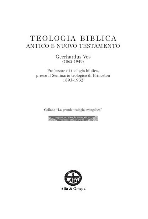 PDF Teologia Biblica Ppdd It Biblica Antico E Nuovo Alcune