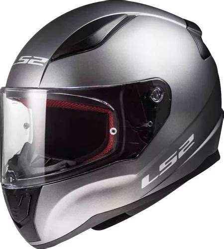 Casco Para Moto LS2 Rapid FF353 Rapid FF353 Titanio Liso Talla XL