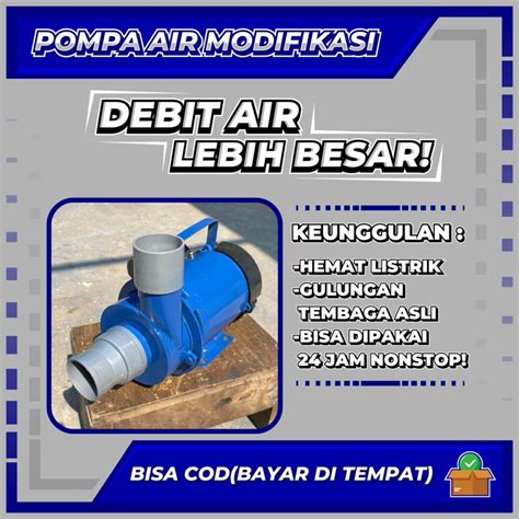 Jual SanyoGank Pompa Air Modifikasi 1 5 Inch Dim 180 WATT Keongan