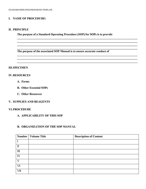 37 Best Standard Operating Procedure Sop Templates