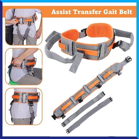 Orange Transfer Gait Belt Assist Secure Walking Device Gait Transfer