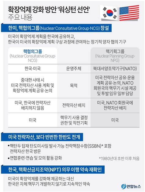 한미 워싱턴 선언 발표 핵협의그룹 설립해 확장억제 논의 경북일보 굿데이 굿뉴스