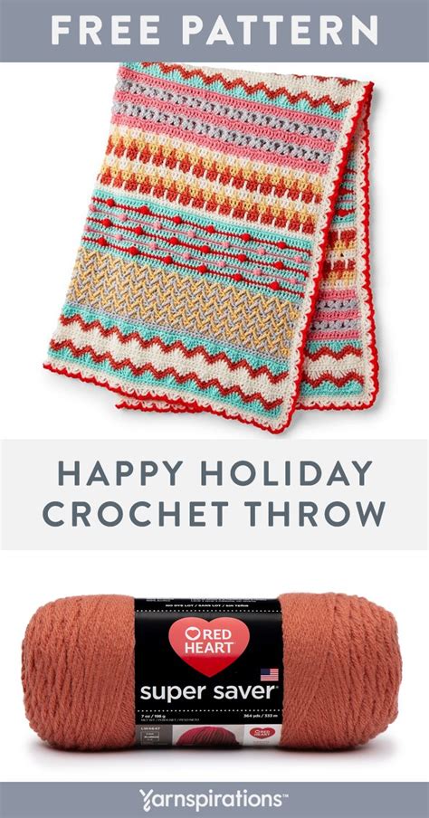 The Happy Holiday Crochet Throw Is On Sale