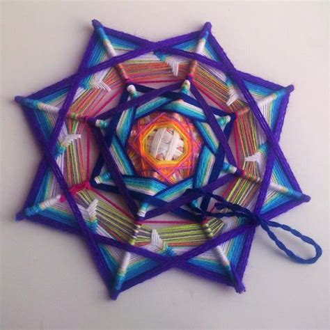 Ajna Chakra Woven Yarn Mandala Ojo De Dios Eye Of God Wall Image Spa