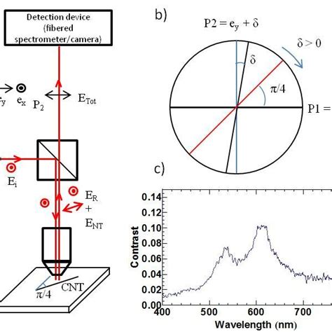 A Schema Of The Experiment B Cross Polarizers Configuration C