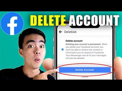 Paano Mag Delete Ng Facebook Account Permanently Youtube