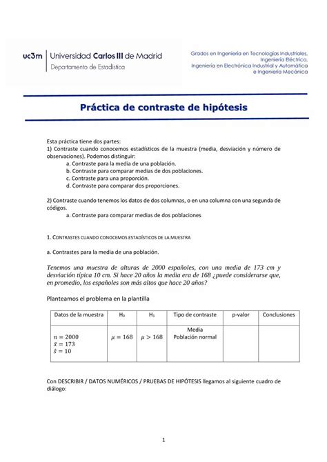 Pdf Práctica De Contrastes De Hipótesis Pdfslide Net