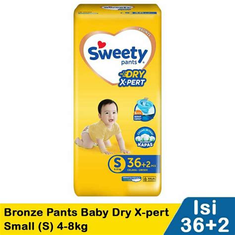 Jual Sweety Bronze Pants Dry X Pert NBS S M L Popok Bayi Diapers Tipe