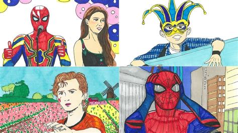 Drawing Spider Man Far From Home Famous Scenes And Dialogues Save