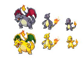 Shiny Charmander Evolution