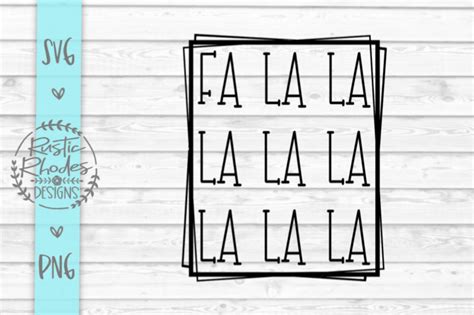 Fa La La Repeat Svg And Png Digital Cutting File By