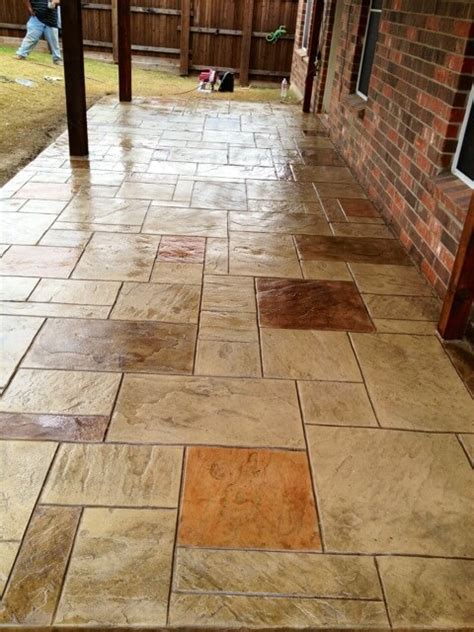 Stamped And Patterned Concrete Patio Builders Nortex