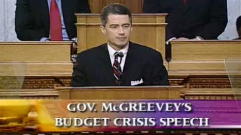 Governor Jim Mcgreevey S State Budget Crisis Speech 2002 Eagleton Center On The American