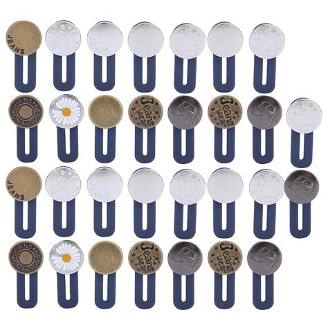 30pcs Portable Waist Extender Button Detachable Waistband Extender For