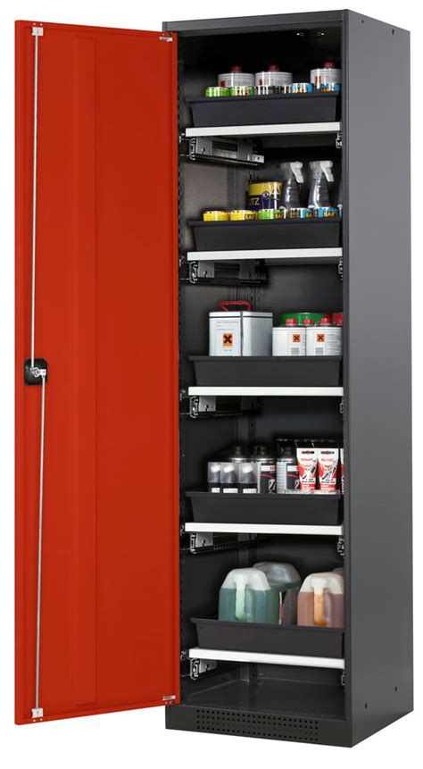 Armoire Pour Produits Chimiques Systema T Cs L Anthracite Rouge