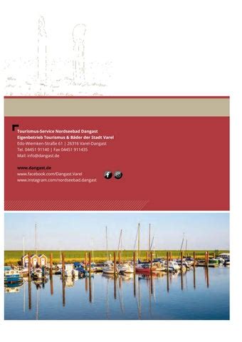 Varel Dangast Ihre Gastgeber By Ostfriesland Tourismus Gmbh Issuu