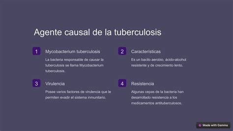 La tuberculosis definición epidemiología agente causal