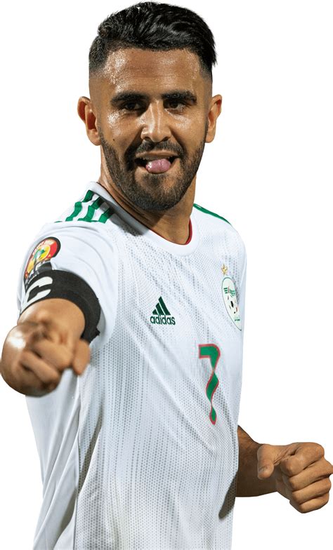 Riyad Mahrez Algeria football render - FootyRenders