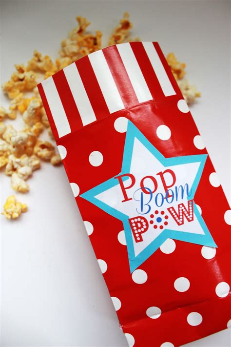 Popcorn Label Printable