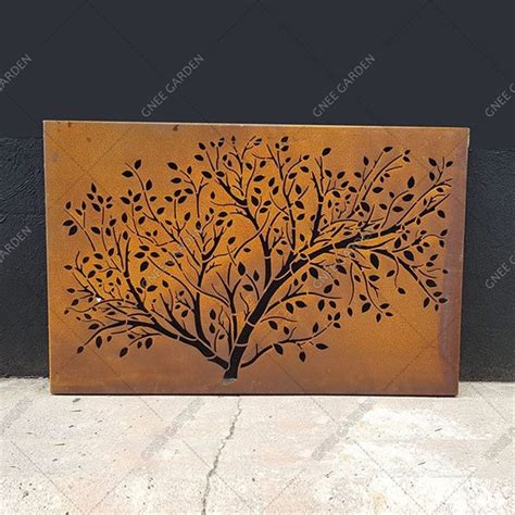 Chine Corten Acier D Coratif Fleur Rideau Mur Art Cran Fabricants