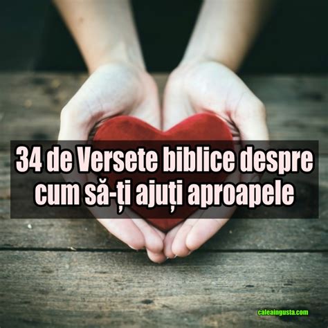 34 de Versete biblice despre cum să ți ajuți aproapele Calea Ingusta