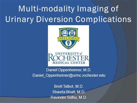 Multi Modality Imaging Of Urinary Diversion Complications Ppt Video