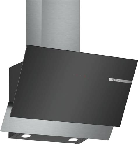 Вытяжка каминная Bosch DWK65AD60R, черный, сенсорное управление ...