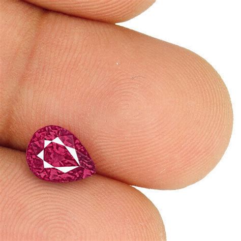 Igi Certified Mozambique Ruby Cts Natural Untreated Pear Ebay