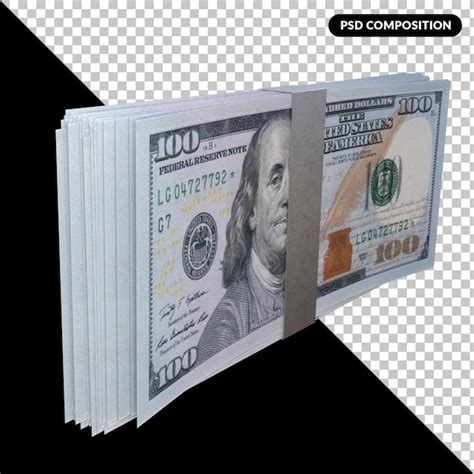 Premium Psd One Hundred Us Dollar D Rendering Isolated Premium Psd