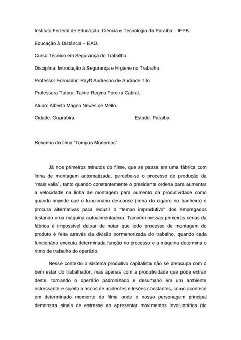 PDF Resenha Do Filme Tempos Modernos DOKUMEN TIPS