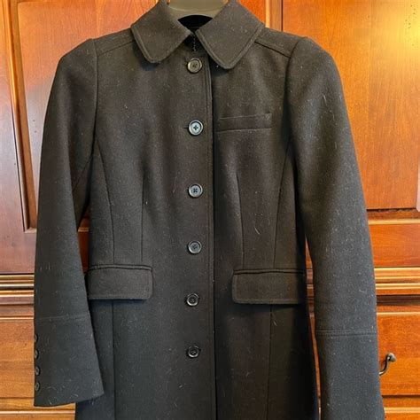 J Crew Jackets And Coats J Crew Day Coat In Black Wool Blend Gently Worn Poshmark